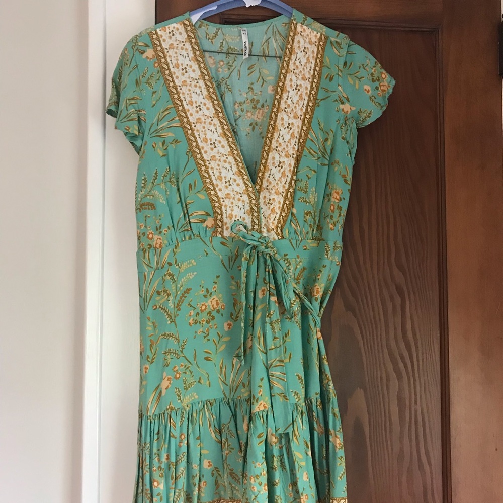 Indikah wrap dress